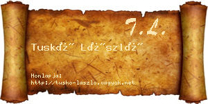 Tuskó László névjegykártya